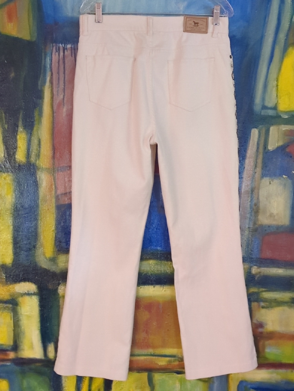 Lauren Jeans Co Ralph Lauren- Women’s Denim With Beaded Design Size 10 - Picture 7 of 16